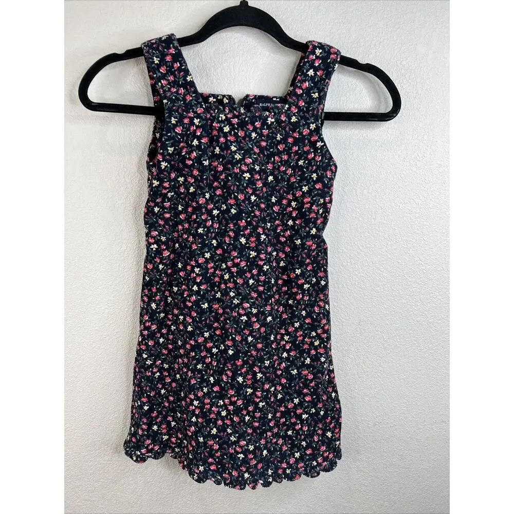 Ralph Lauren Floral Corduroy Little Girls Size‎ 6